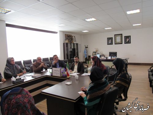 جلسه گروه کاری کودک شهرستان گمیشان برگزار شد