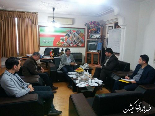 دیدار فرماندار گمیشان با رئیس سازمان جهاد کشاورزی استان