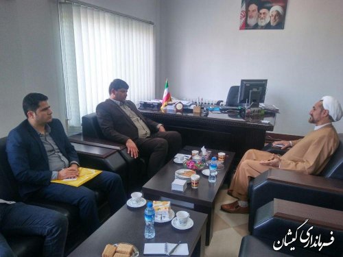 دیدار فرماندار گمیشان با مدیر کل فرهنگ و ارشاد اسلامی استان
