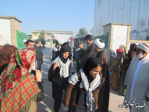 45 نفر از دانش آموزان دختر شهرستان گمیشان به سرزمین راهیان نور اعزام شدند