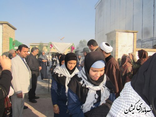 45 نفر از دانش آموزان دختر شهرستان گمیشان به سرزمین راهیان نور اعزام شدند