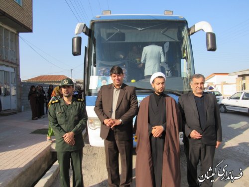 45 نفر از دانش آموزان دختر شهرستان گمیشان به سرزمین راهیان نور اعزام شدند