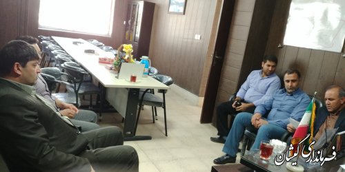 بازدید فرماندار گمیشان از بخشداری بخش گلدشت