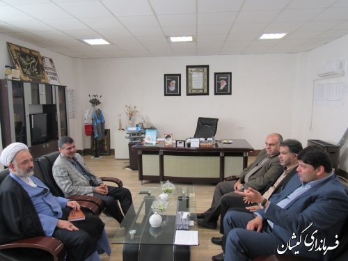 دیدار روسای سازمان بازرسی و جهاد کشاورزی استان با فرماندار گمیشان