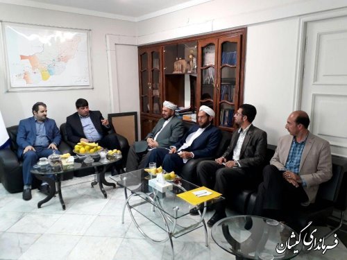 دیدار فرماندار گمیشان با مدیرکل اداره ثبت اسناد و املاک استان