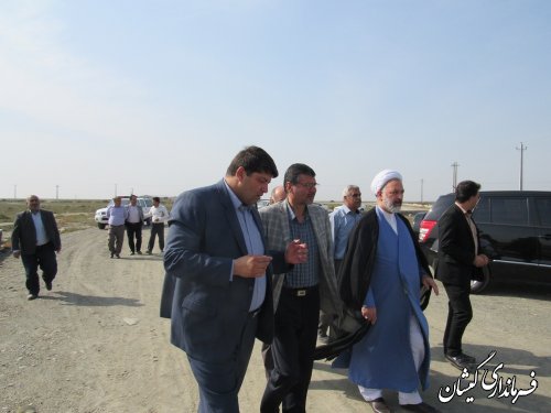 بازدید فرماندار و روسای سازمان بازرسی و جهاد کشاورزی استان از شهرک صنعتی گمیشان