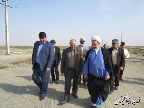 بازدید فرماندار و روسای سازمان بازرسی و جهاد کشاورزی استان از شهرک صنعتی گمیشان