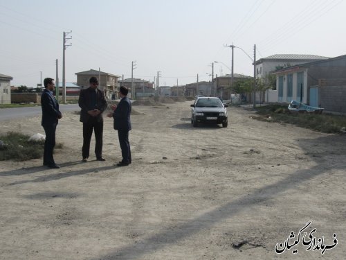 بازدید فرماندار گمیشان از جابجایی شبکه برق خروجی شهر گمیش تپه(جاده صفا ایشان)