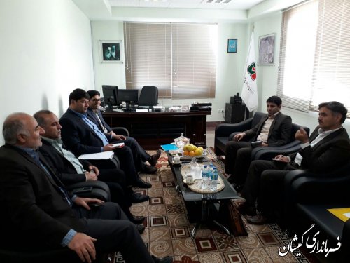 دیدار فرماندار گمیشان با مدیر کل راهداری و حمل نقل جاده ای استان