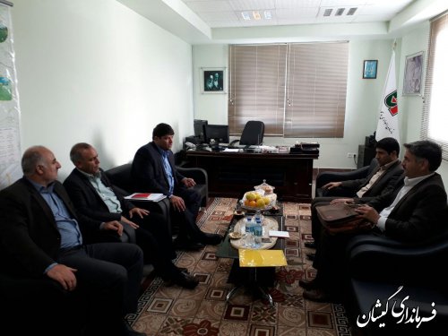 دیدار فرماندار گمیشان با مدیر کل راهداری و حمل نقل جاده ای استان