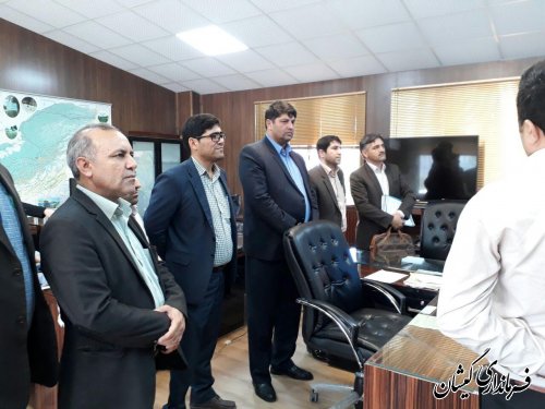 بازدید فرماندار گمیشان از سامانه کنترل ترافیک جاده ای استان
