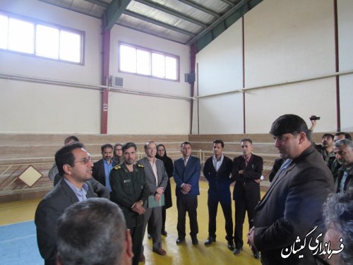 بازدید فرماندار گمیشان از جانمایی بیمارستان صحرایی در شهرستان