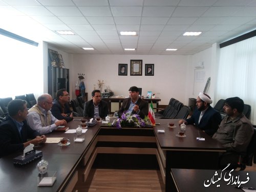دیدار شورای خیرین سلامت شهرستان با فرماندار گمیشان