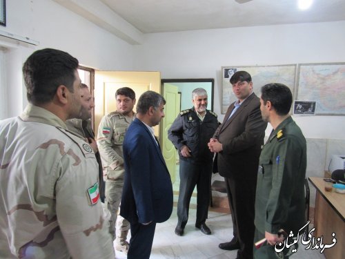 بازدید فرماندار گمیشان از نقطه صفر مرزی شهرستان