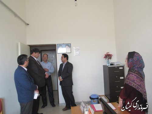 بازدید فرماندار گمیشان از شبکه بهداشت و درمان شهرستان