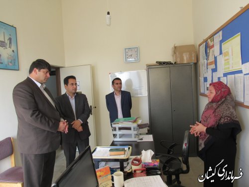 بازدید فرماندار گمیشان از شبکه بهداشت و درمان شهرستان