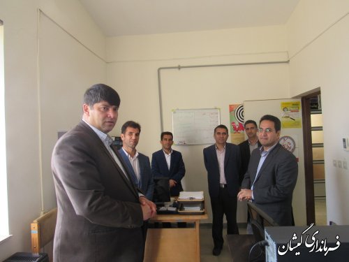 بازدید فرماندار گمیشان از شبکه بهداشت و درمان شهرستان