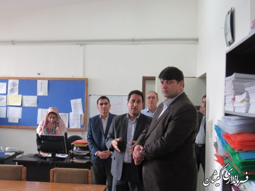 بازدید فرماندار گمیشان از شبکه بهداشت و درمان شهرستان