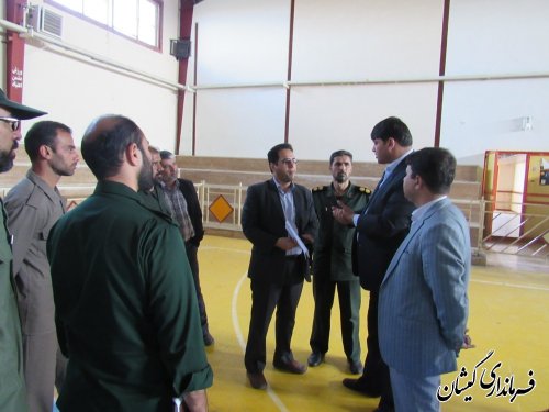 بازدید فرماندار گمیشان از سالن ورزشی حجاب شهر گمیش تپه