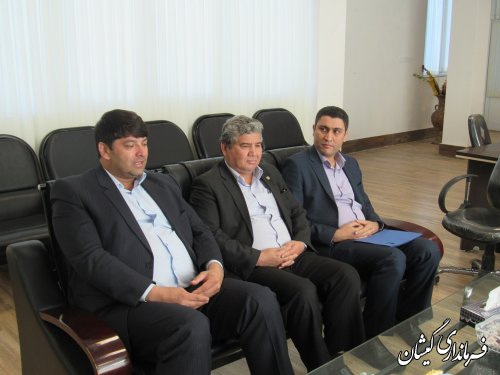 دیدار مدیریت شعب بانک سپه استان با فرماندار گمیشان