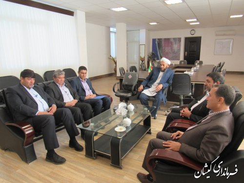 دیدار مدیریت شعب بانک سپه استان با فرماندار گمیشان
