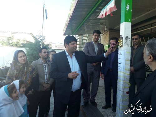 با حضور فرماندار گمیشان زنگ هفته کتاب در مدرسه آنا ملاشیروانی نواخته شد
