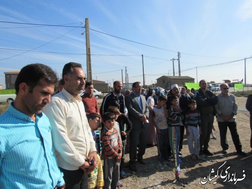 مراسم کلنگ زنی مدرسه 4 کلاسه آتا توماج روستای توماجلر چارقلی شهرستان برگزار شد
