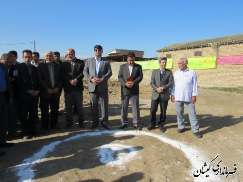 مراسم کلنگ زنی مدرسه 4 کلاسه آتا توماج روستای توماجلر چارقلی شهرستان برگزار شد
