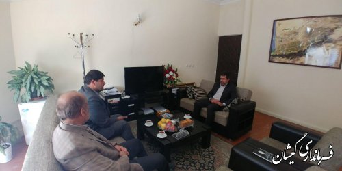 دیدار فرماندار گمیشان با مدیرعامل شرکت شهرک های صنعتی استان