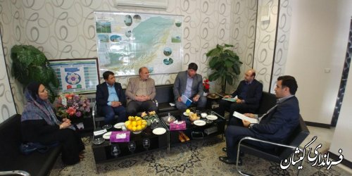 دیدار فرماندار گمیشان با مدیران کل امور اقتصاد، دارایی و مالیاتی استان 