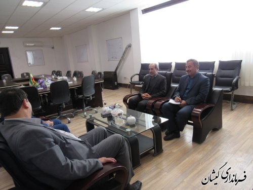 دیدار مدیر حسابرسی دفتر مرکزی کمیته امداد امام(ره) با فرماندار گمیشان