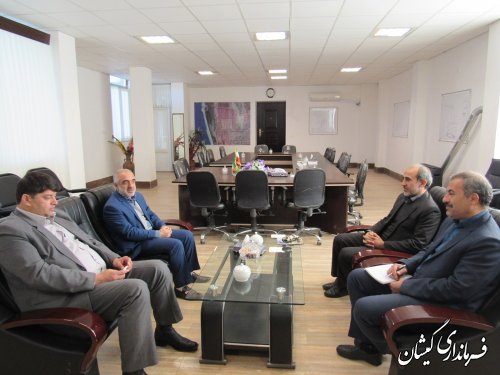 دیدار مدیر حسابرسی دفتر مرکزی کمیته امداد امام(ره) با فرماندار گمیشان