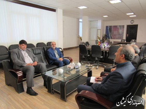 دیدار مدیر حسابرسی دفتر مرکزی کمیته امداد امام(ره) با فرماندار گمیشان