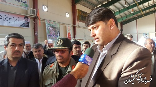 پنجمین بیمارستان تخصصی صحرایی شهدای عرصه سلامت در شهرستان گمیشان افتتاح شد