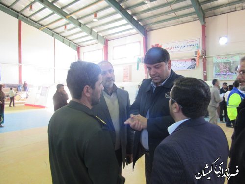 بازدید فرماندار گمیشان از بیمارستان صحرایی شهرستان