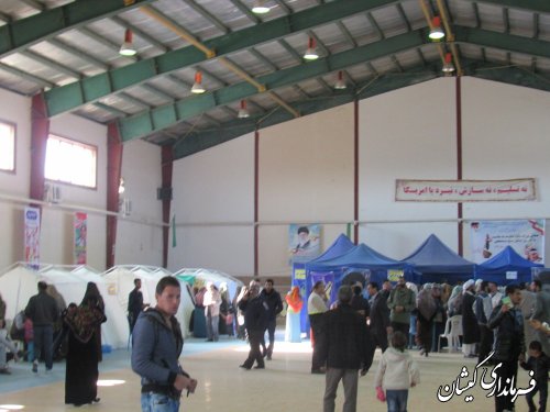 بازدید فرماندار گمیشان از بیمارستان صحرایی شهرستان