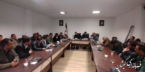 جلسه دهیاران و شوراهای اسلامی بخش مرکزی شهرستان گمیشان برگزار شد