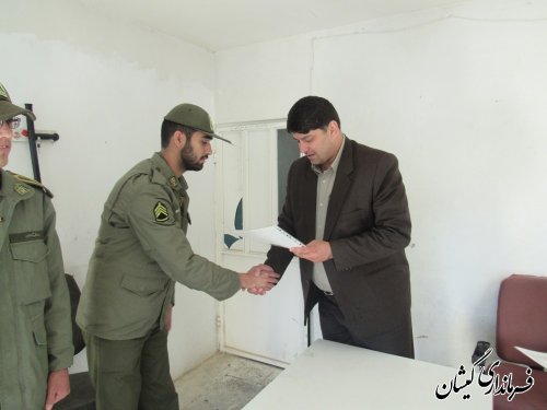 تقدیر فرماندار گمیشان از مجموعه حراست فیزیکی فرمانداری