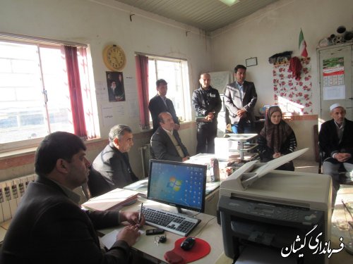 بازدید فرماندار گمیشان از مدارس روستاهای نوار مرزی شهرستان