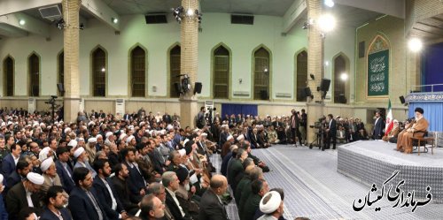 حضور فرماندار گمیشان در دیدار مسئولان نظام و مهمانان کنفرانس وحدت و سفرای کشورهای اسلامی با مقام معظم رهبری