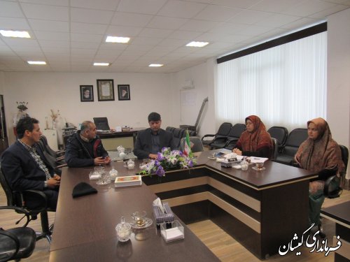 جلسه هیات نظارت سمن لبخند شکوفه های شهرستان