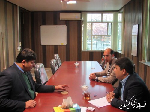 بازدید فرماندار گمیشان از شهرداری گمیش تپه
