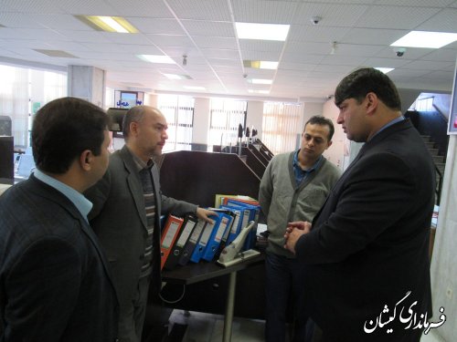 بازدید فرماندار گمیشان از بانک های سطح شهر گمیش تپه