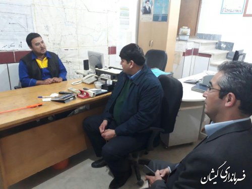 بازدید فرماندار گمیشان از دستگاه های خدمات رسان سیمین شهر