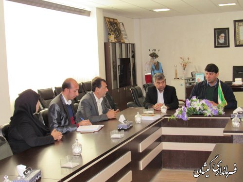 جلسه بررسی و تعیین مکان استقرار اداره ثبت اسناد و املاک شهرستان گمیشان