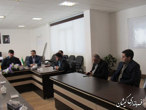 جلسه بررسی و تعیین مکان استقرار اداره ثبت اسناد و املاک شهرستان گمیشان