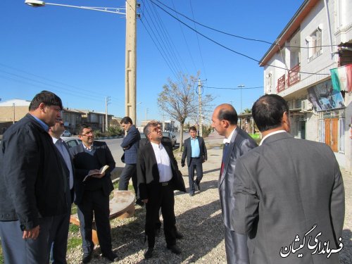 جلسه بررسی و تعیین مکان استقرار اداره ثبت اسناد و املاک شهرستان گمیشان