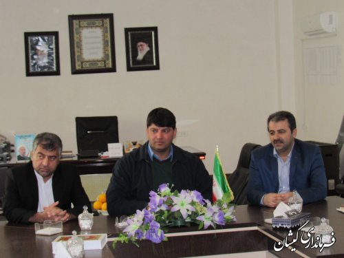 جلسه بررسی و تعیین مکان استقرار اداره ثبت اسناد و املاک شهرستان گمیشان