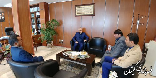 دیدار فرماندار گمیشان با سرپرستی شعب بانک کشاورزی استان