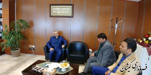 دیدار فرماندار گمیشان با سرپرستی شعب بانک کشاورزی استان